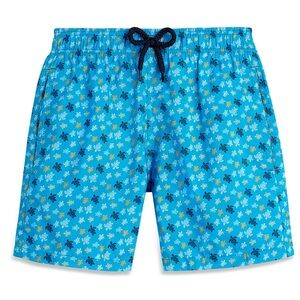 Vilebrequin Turquoise Turtle Pattern Swim Shorts